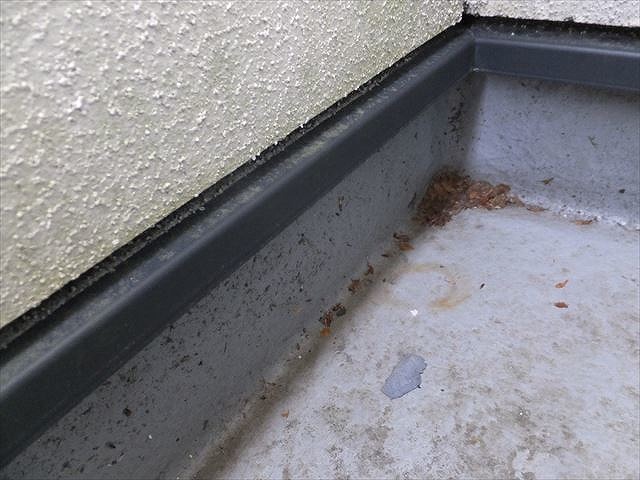 立ち上がり部分の劣化状況を確認